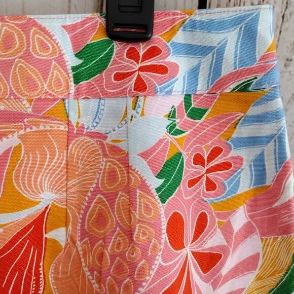 Talbots | GORGEOUS Colorful Canvas A-Line Skirt in Marvelous Floral - Picture 13 of 16